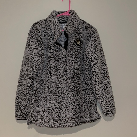 Top of the World Jackets & Blazers - CU Boulder Pullover Teddy Jacket